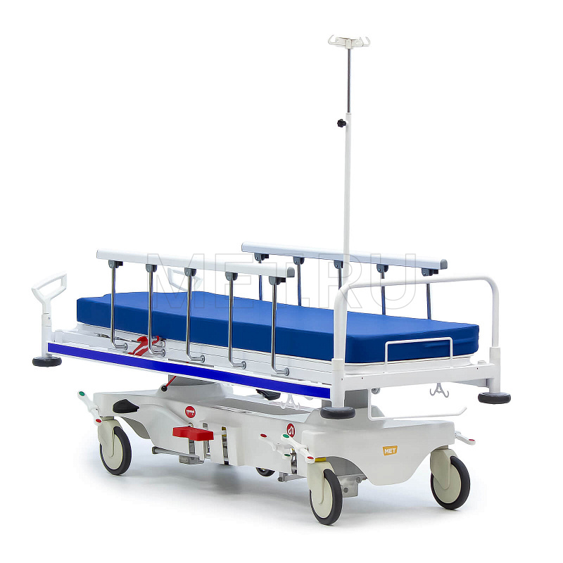 МЕТ TB-160 Тележка-каталка для перевозки больных с гидравлической системой регулировки высоты от производителя