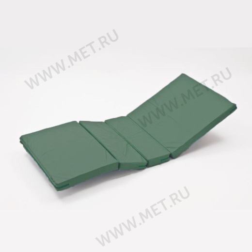 Четырёхсекционный матрас зеленый с непромокаемым чехлом на молнии от производителя