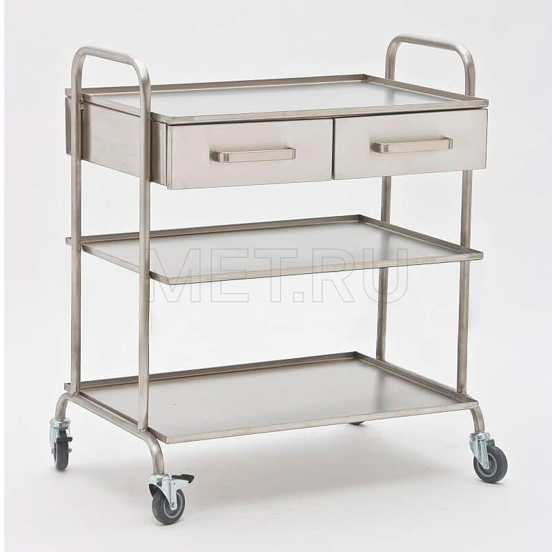 МЕТ-B20vа Столик манипуляционный, нержавейка