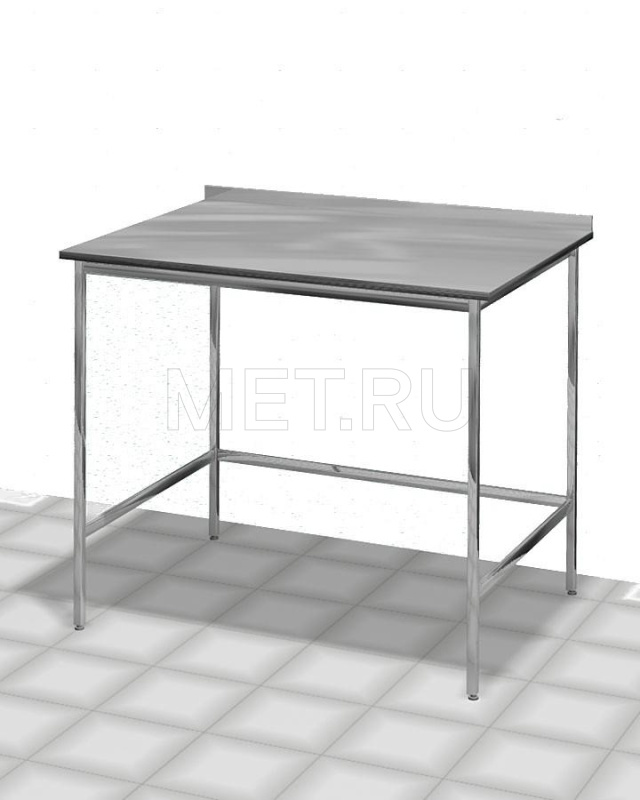 МЕТ AT-B64.5 Стол медицинский технологический с одной столешницей с отбортовкой нерж.