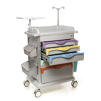 Стол реаниматолога с цветовой кодировкой