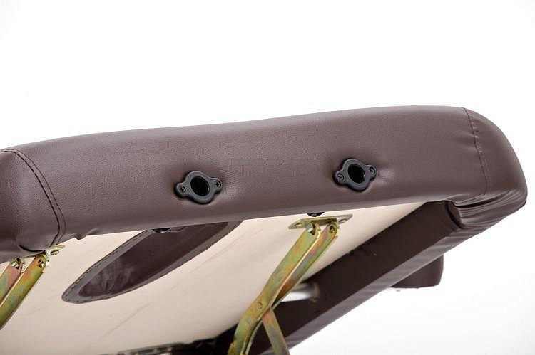 FIX-1A Стол массажный стационарный с рамой из бука, коричневый MET