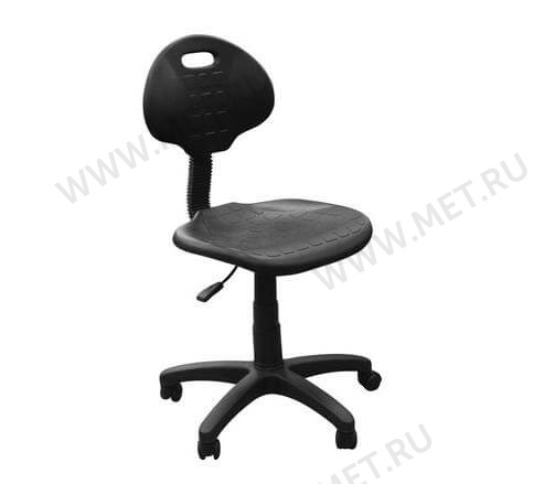 КР11 Кресло каркас пластик черный/сиденье полиуретан черный от производителя