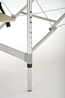 Массажный переносной стол на алюминиевом каркасе, Бежевый/коричневый