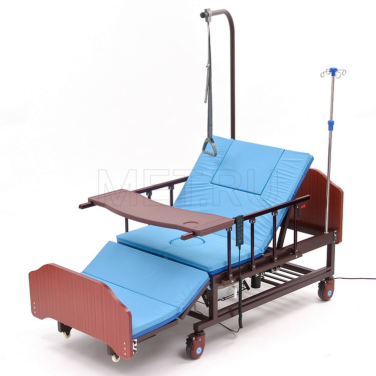 МЕТ RЕVОLUТIОN-ELECTRO Медицинская электрокровать для лежачих больных с электро-туалетом и электро-переворотом MET