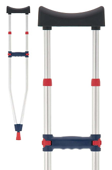 Костыль подростковый, с мягким валиком 100,5-120,5 см, Германия