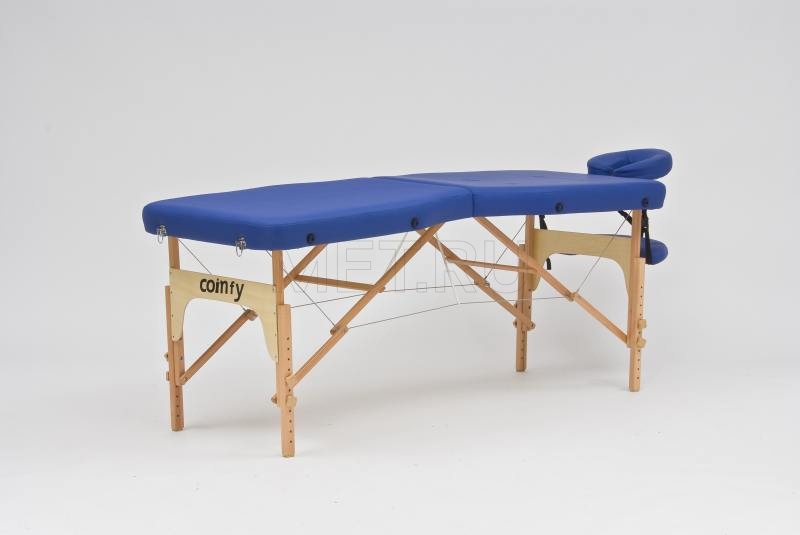 Wendermann Wood Advanta Складной массажный стол с рамой из бука, синий - серия Professional от производителя