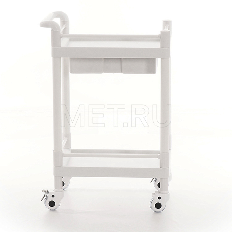 МЕТ SPY-120 Столик манипуляционный с 1 ящиком и 2 полками