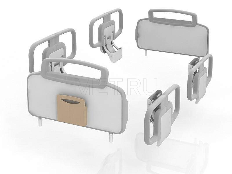 NORMA Двухсекционная кровать с винтовой регулировкой головной секции MET