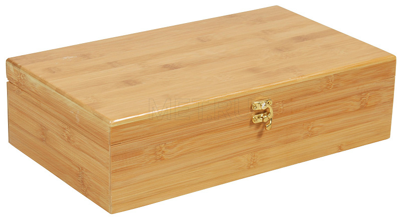 НК-2Б Набор массажных камней из базальта в коробке из бамбука (45 шт.) MET