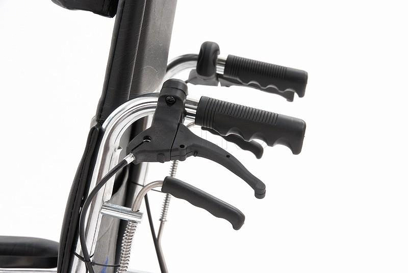 FS954GC-46, Кресло-коляска с высокой спинкой сиденье -кож.зам. МЕТ