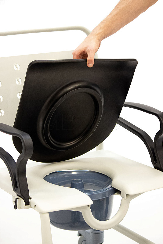 Y MET BASTI Санитарный стул черного цвета от производителя