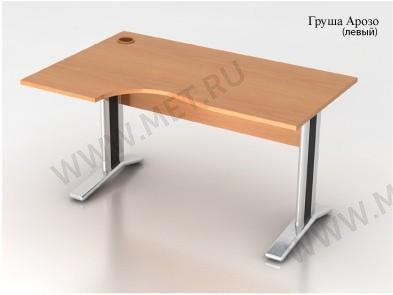 Стол на металлокаркасе СМ12.17Л (левый) Криволинейный стол МЕТ Лугано от производителя