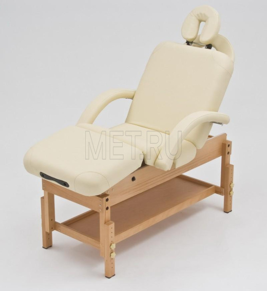 Wendermann Wood 0A Стол массажный стационарный с рамой из бука, бежевый