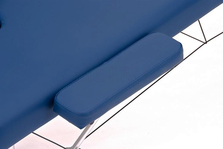 JFAL02 Складной двухсекционный массажный стол на алюминиевом каркасе, синий MET