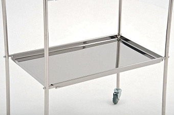Столик инструментальный малый, нерж. сталь, разборный (размер 370х620мм)