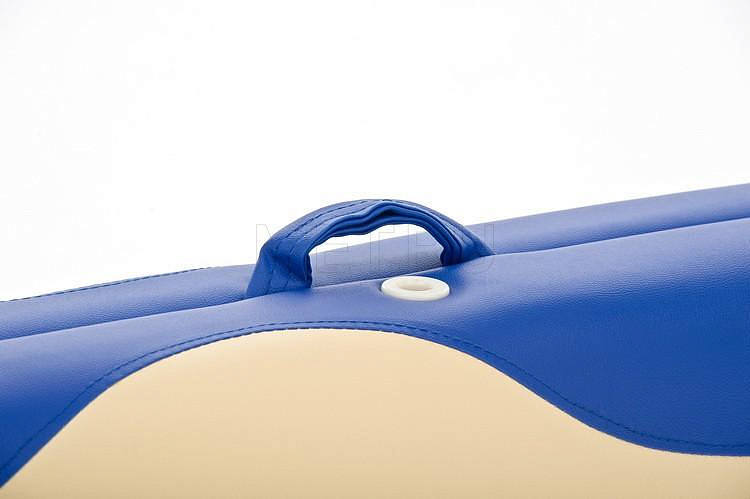 JFAL01А Стол массажный переносной 2-х секционный крем с синей волной от производителя