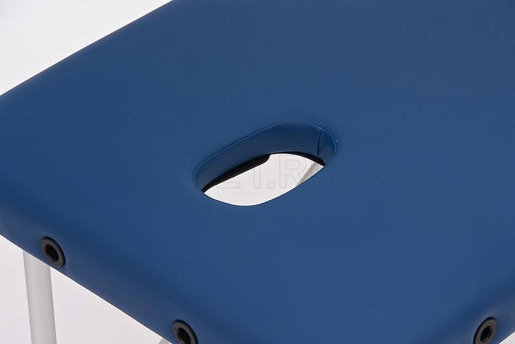 JFAL02 Складной двухсекционный массажный стол на алюминиевом каркасе, синий от производителя