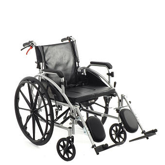 Кресло-коляска с откидной спинкой, туалетом, тормозами для сопровождающего