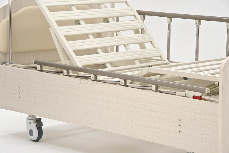 MET ARCTIC Кровать функциональная медицинская с низким ЛДСП-основанием цвета Выбеленный дуб от производителя