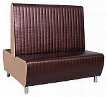 Двухсторонний диван в обивке из экокожи 2-й категории