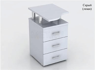 Тумба МЕТ ЛуганоТМ 28.11П Правосторонняя криволинейная тумба