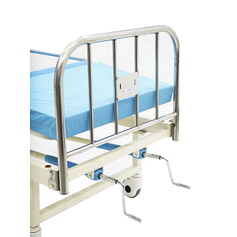 Кровать медицинская механическая c инклинометрической рамой