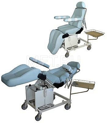 ВКТ Тележка кресельная - донорское кресло (газлифт/винт) MET