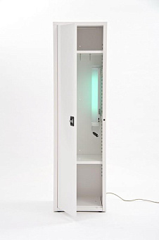 Шкаф медицинский, для одежды, с  бактерицидным рециркулятором и с антибактериальной окраской