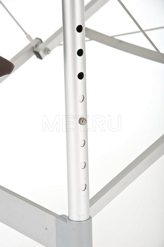 JFAL01А Массажный переносной стол на алюминиевом каркасе, коричневый/кремовый MET