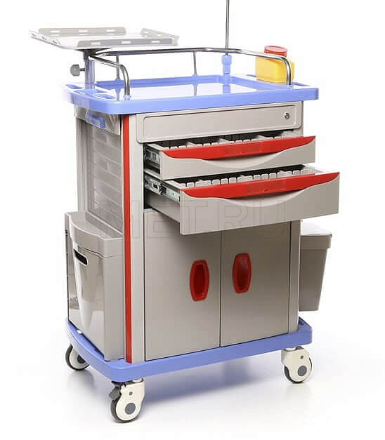 МЕТ ТP-500 Тележка реаниматолога для внутрибольничной скорой помощи