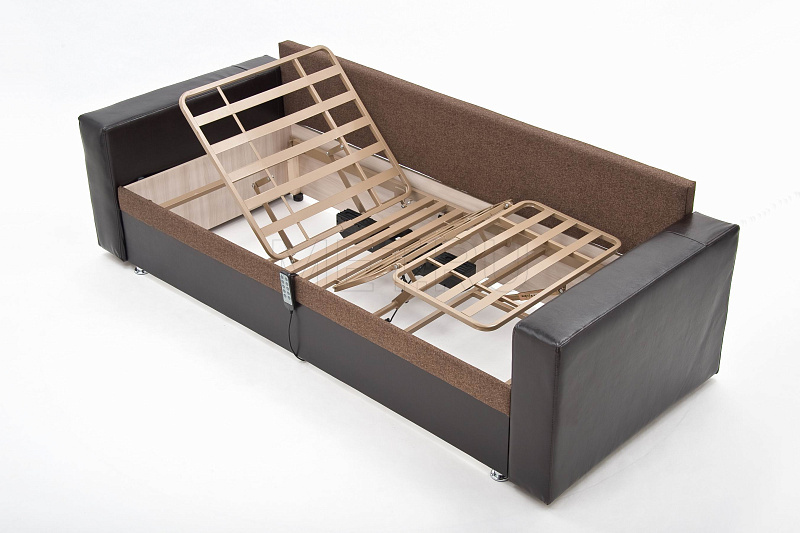 МЕТ JEN с кожаными подлокотниками Диван кровать с электроприводом МЕТ