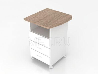 МЕТ Modern М22 Правосторонний топ приставной тумбы MET