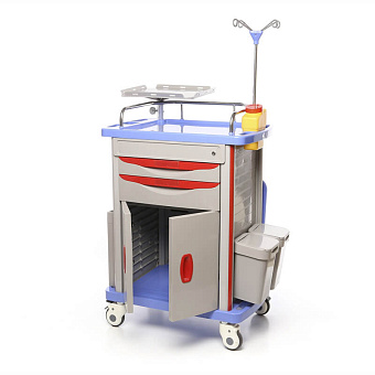 Тележка реаниматолога для внутрибольничной скорой помощи