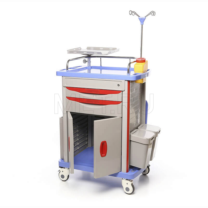 МЕТ ТP-500 Тележка реаниматолога для внутрибольничной скорой помощи от производителя