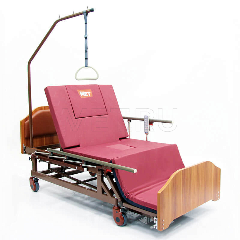 МЕТ REVEL Кровать медицинская электрическая, с электро-туалетом и электро-переворотом МЕТ