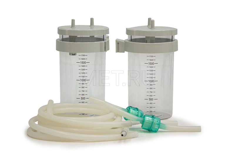 MET OX-290 Хирургический аспиратор (отсасыватель) стационарного типа с педалью и двумя емкостями
