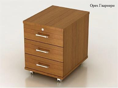 МЕТ Лугано ТМ 25.11 Подкатная тумба с замком МЕТ