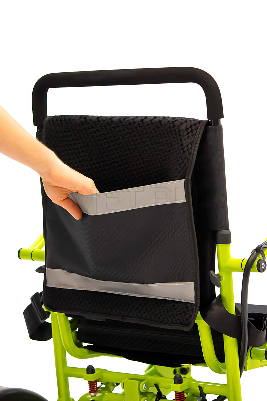 MET COMPACT 35 Кресло-коляска складная с электроприводом и 2 аккумуляторами МЕТ