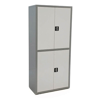 МЕТ ВАЛЕНТИЯ 2ММ  Шкаф медицинский,  каркас- серый, дверцы-белые