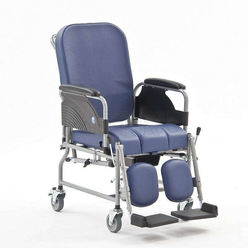 Vermeiren 9303 (Бельгия) Кресло-каталка с сан.оснащением и возможностью наезда на унитаз, 46 см MET