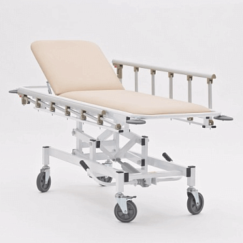 Тележка для перевозки больных с положением тренделенбург и поднимающимся изголовьем