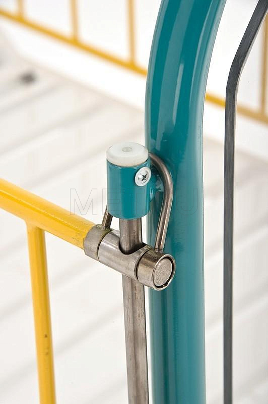 КМФД-7310 Бирюза прозр. Кровать 2-х секционная детская с регулировкой высоты и наклона ложа