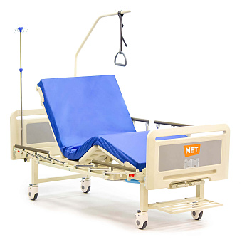 Кровать функциональная механическая с объемно-формованным пластиковым ложем