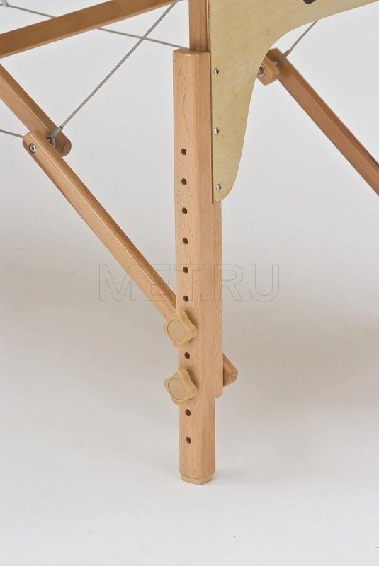 Wendermann Wood Oval Массажный складной стол с рамой из бука, бежевый