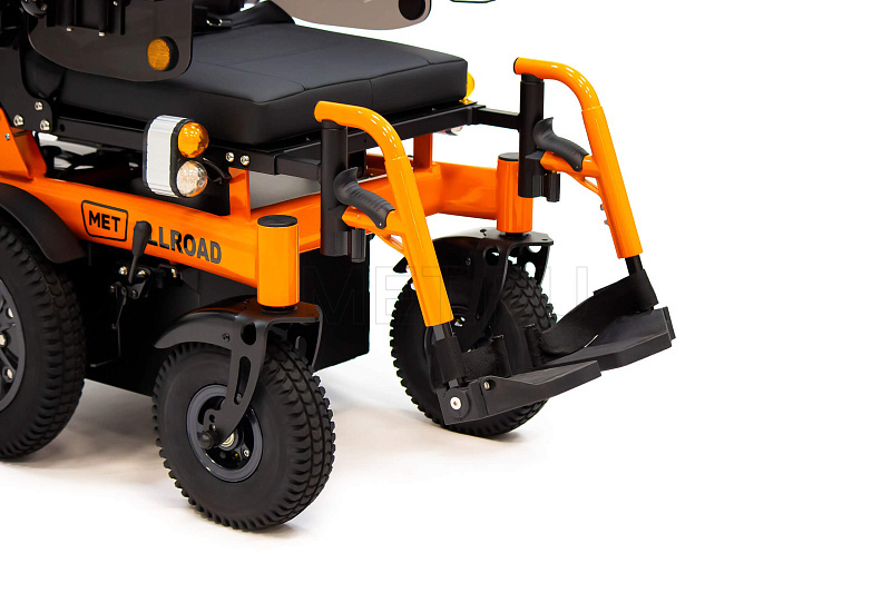 MET ALLROAD Кресло-коляска с электроприводом, в комплекте с корзиной и светодиодными фарами от производителя