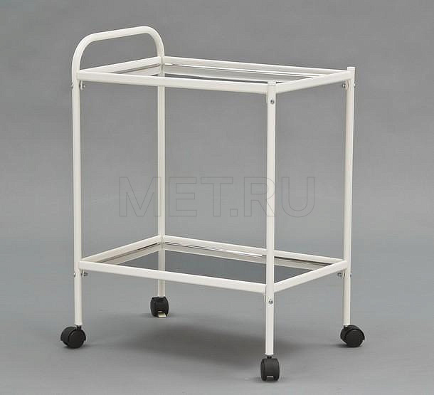 МСК-501М н/н Инструментальный столик  передвижной  с двумя полками из нерж.стали от производителя