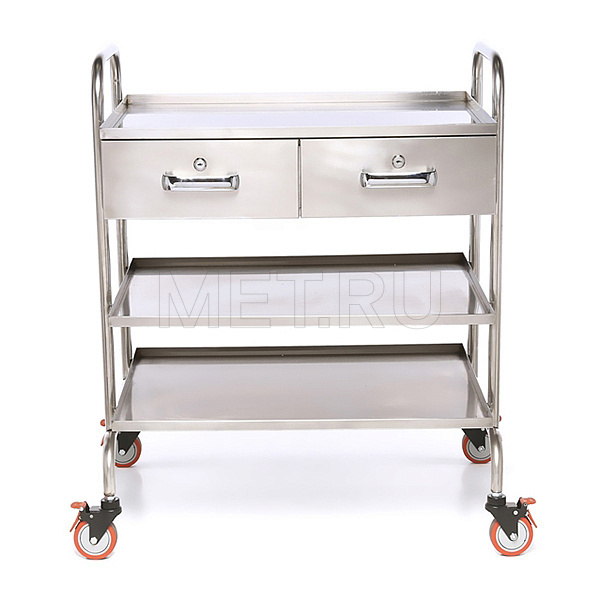 МЕТ SIY-120 Столик манипуляционный медицинский, нержавейка
