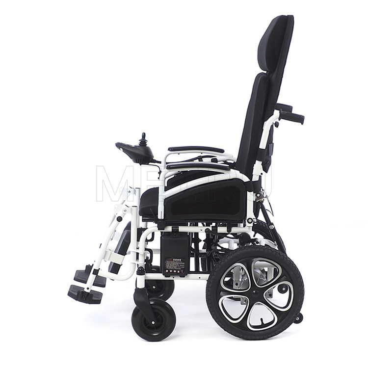 MET COMFORT 85 Электрическая, складная кресло коляска раскладываемая в горизонталь, с self-откидной спинкой МЕТ