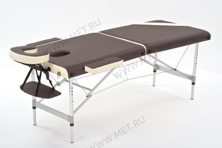 JFAL01А Массажный переносной стол на алюминиевом каркасе, коричневый/кремовый от производителя